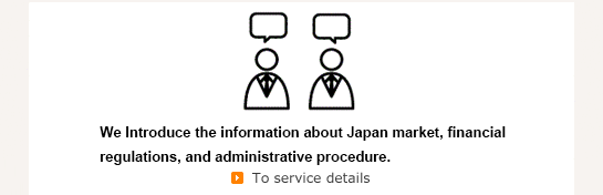金融関連の日本の法制度手続きに関する情報提供及び助言