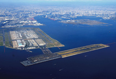 国際線ターミナルが拡張された羽田空港